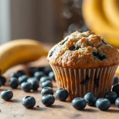 banana blueberry muffin