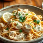 creamy lemon chicken pasta