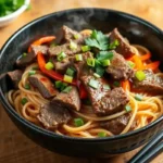 Mongolian Beef Noodles Recipe